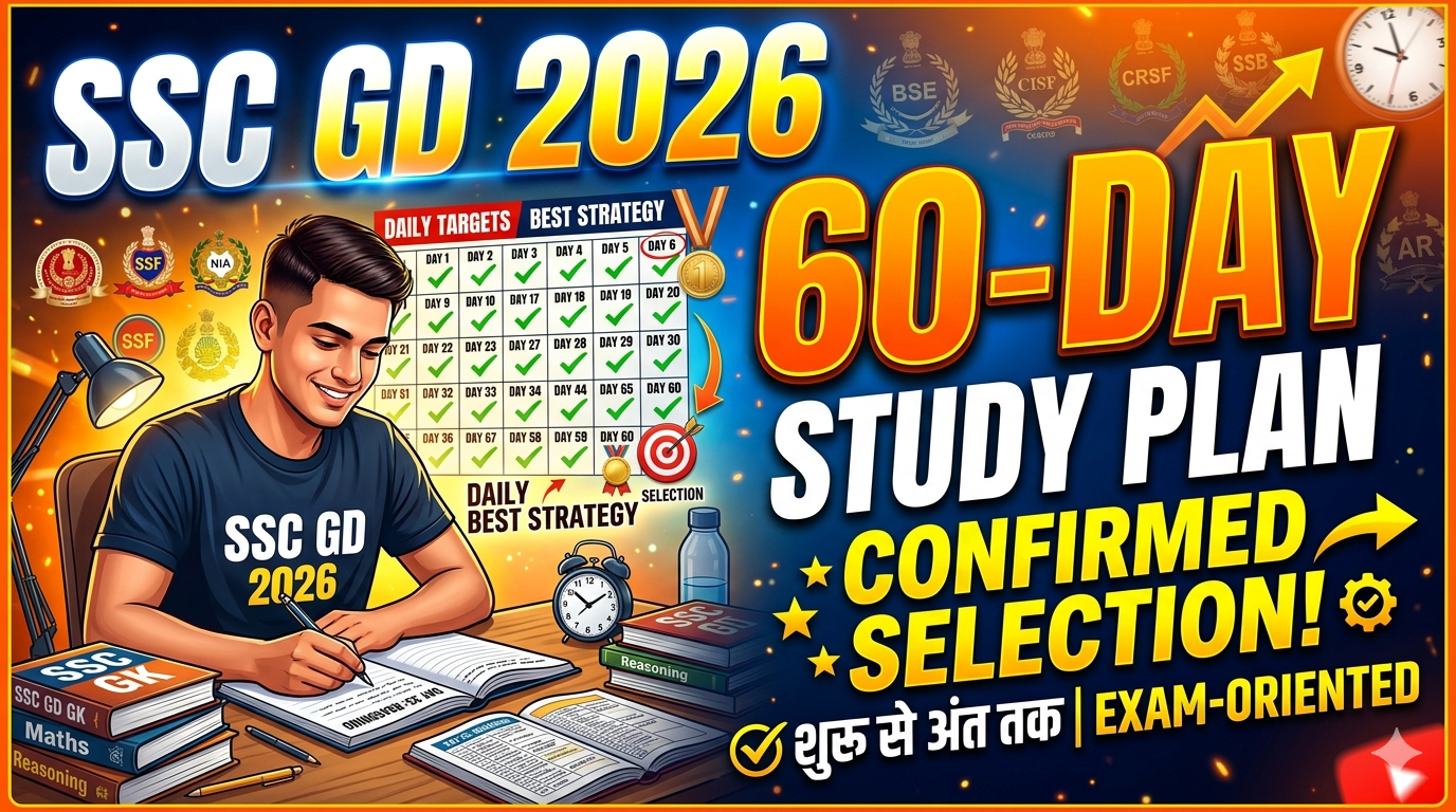 SSC GD 2026 60-Day Study Plan